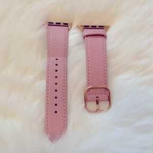 Casetify genuine leather pink Apple Watch band 40mm